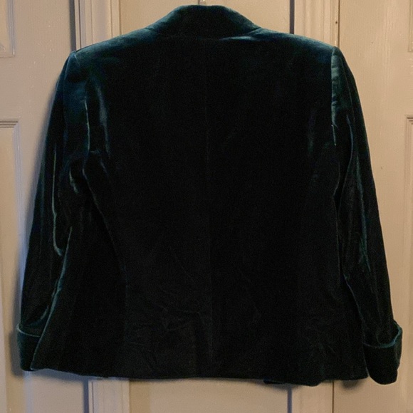 Velvet green blazer - Picture 2 of 2